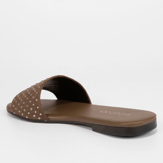 Rasteira Shoestock Slide Strass