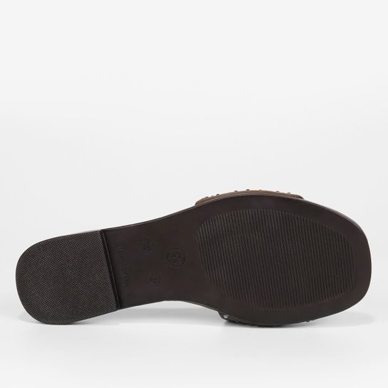 Rasteira Shoestock Slide Strass