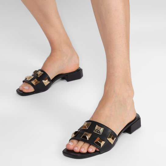 Rasteira Shoestock Spikes Feminina