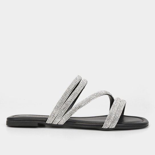 Rasteira Shoestock Strass