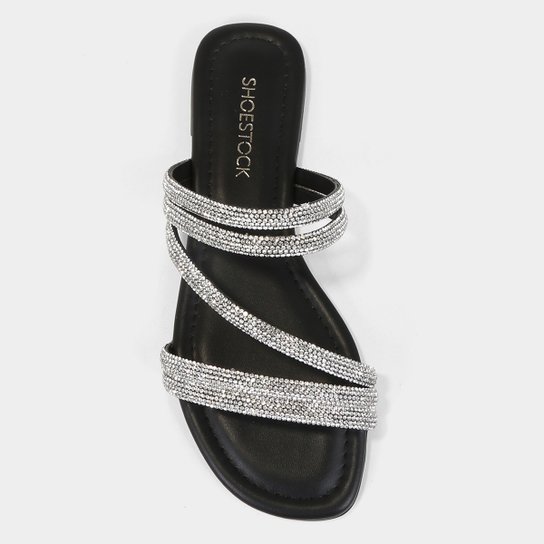 Rasteira Shoestock Strass