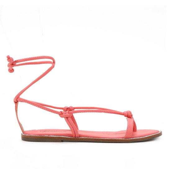 Rasteira Shoestock Tiras Amarração