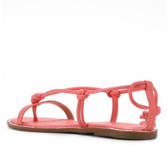 Rasteira Shoestock Tiras Amarração