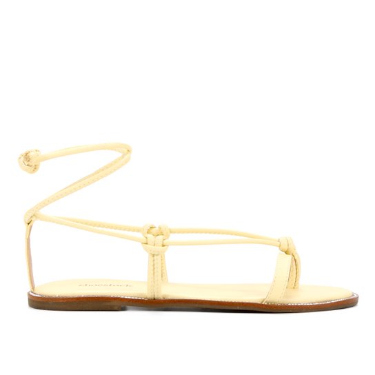 Rasteira Shoestock Tiras Amarração