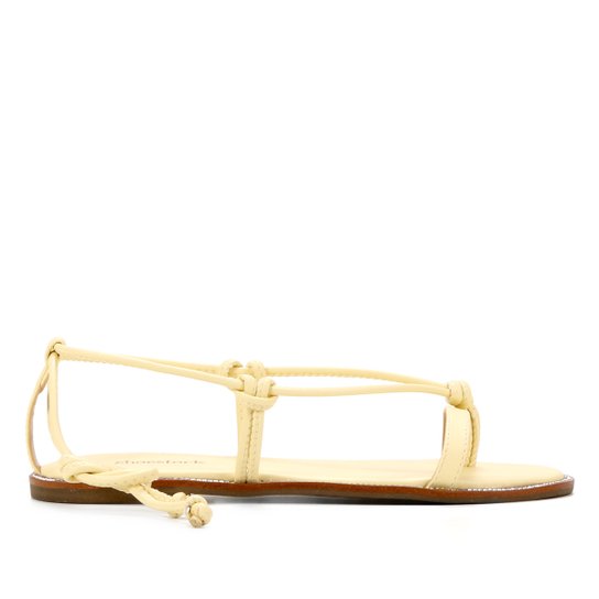 Rasteira Shoestock Tiras Amarração