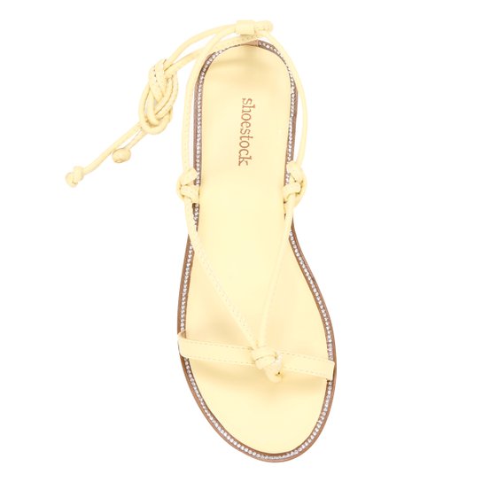 Rasteira Shoestock Tiras Amarração