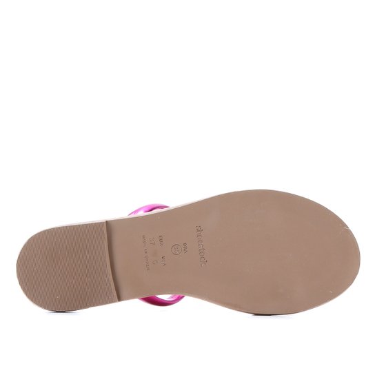 Rasteira Shoestock Tiras Matelassê Metalizada