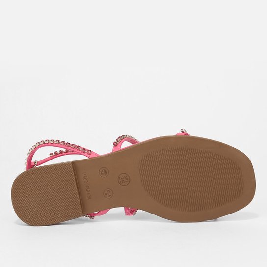 Rasteira Shoestock Tiras Strass