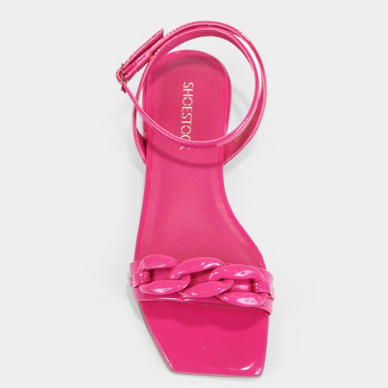 Rasteira Shoestock Verniz Corrente Monocolor