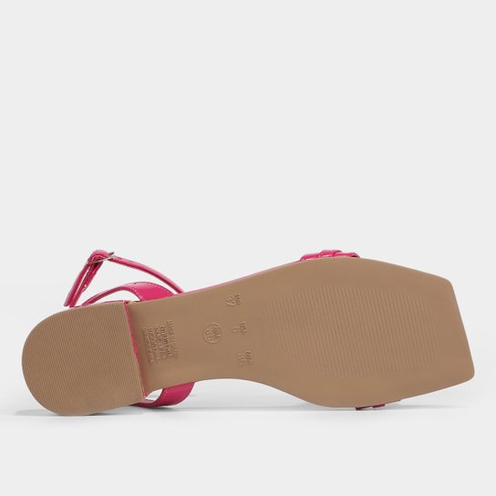 Rasteira Shoestock Verniz Corrente Monocolor