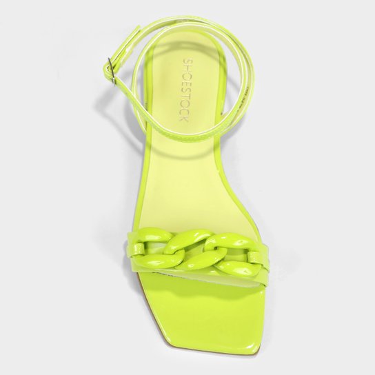 Rasteira Shoestock Verniz Corrente Monocolor