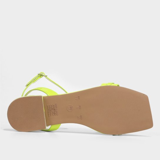 Rasteira Shoestock Verniz Corrente Monocolor