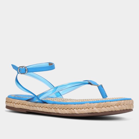 Rasteira Shoestock Vinil Dedo Flatform Corda