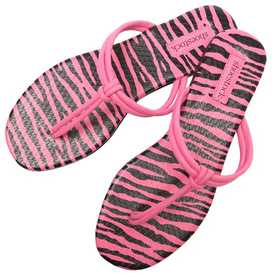 Rasteira Shoestock Zebra Color