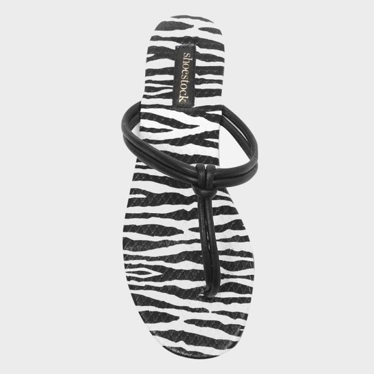 Rasteira Shoestock Zebra Color