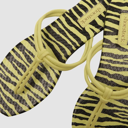 Rasteira Shoestock Zebra Color