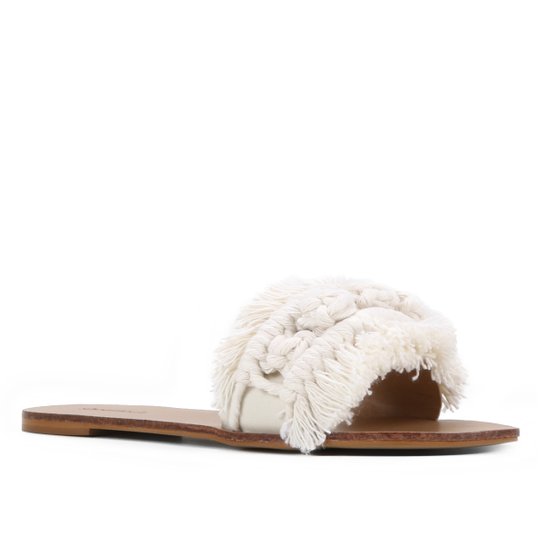 Rasteira Slide Shoestock Franjas