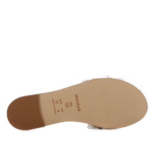 Rasteira Slide Shoestock Franjas