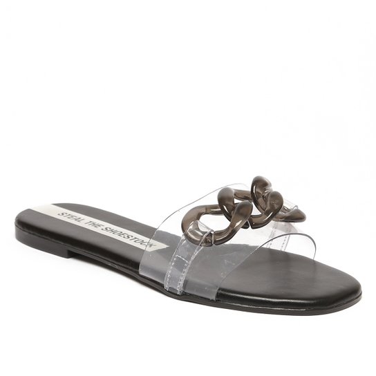 Rasteira Steal The Shoestock Corrente Vinil Color