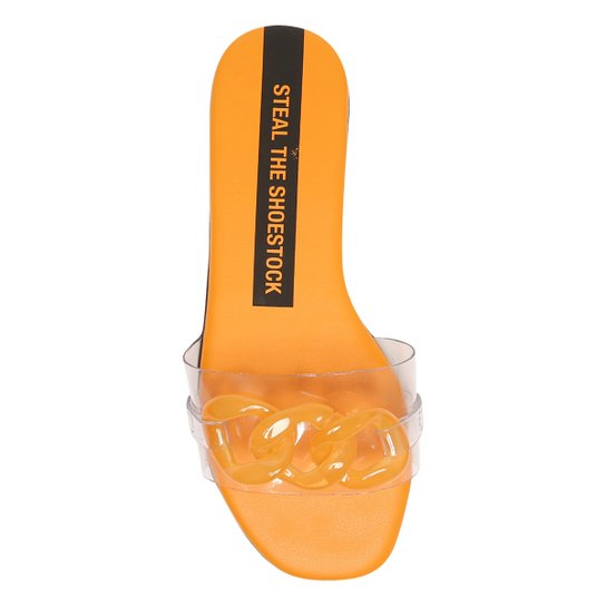 Rasteira Steal The Shoestock Corrente Vinil Color