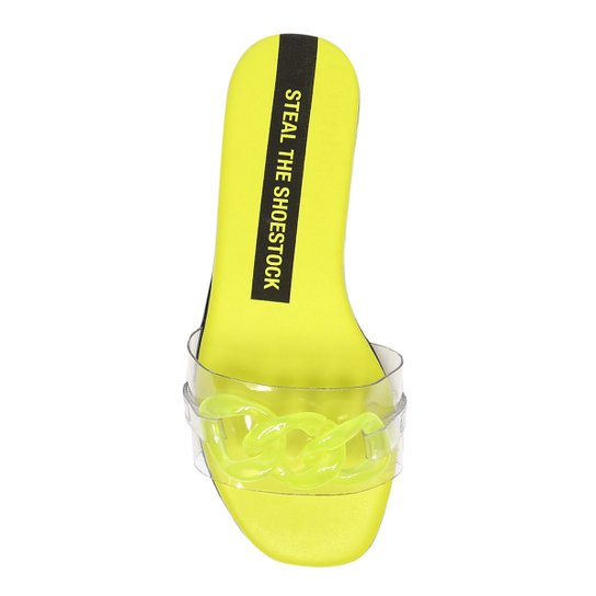 Rasteira Steal The Shoestock Corrente Vinil Color