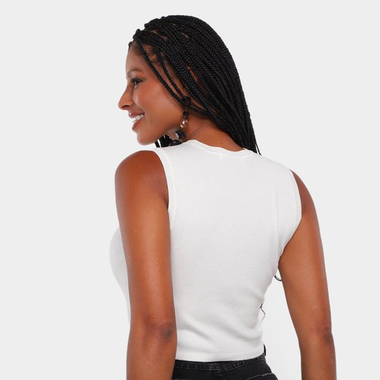 Regata Cropped Hering Casual Feminina
