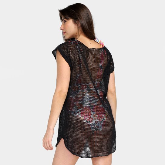 Saída de Praia Tricô Grifle Feminina