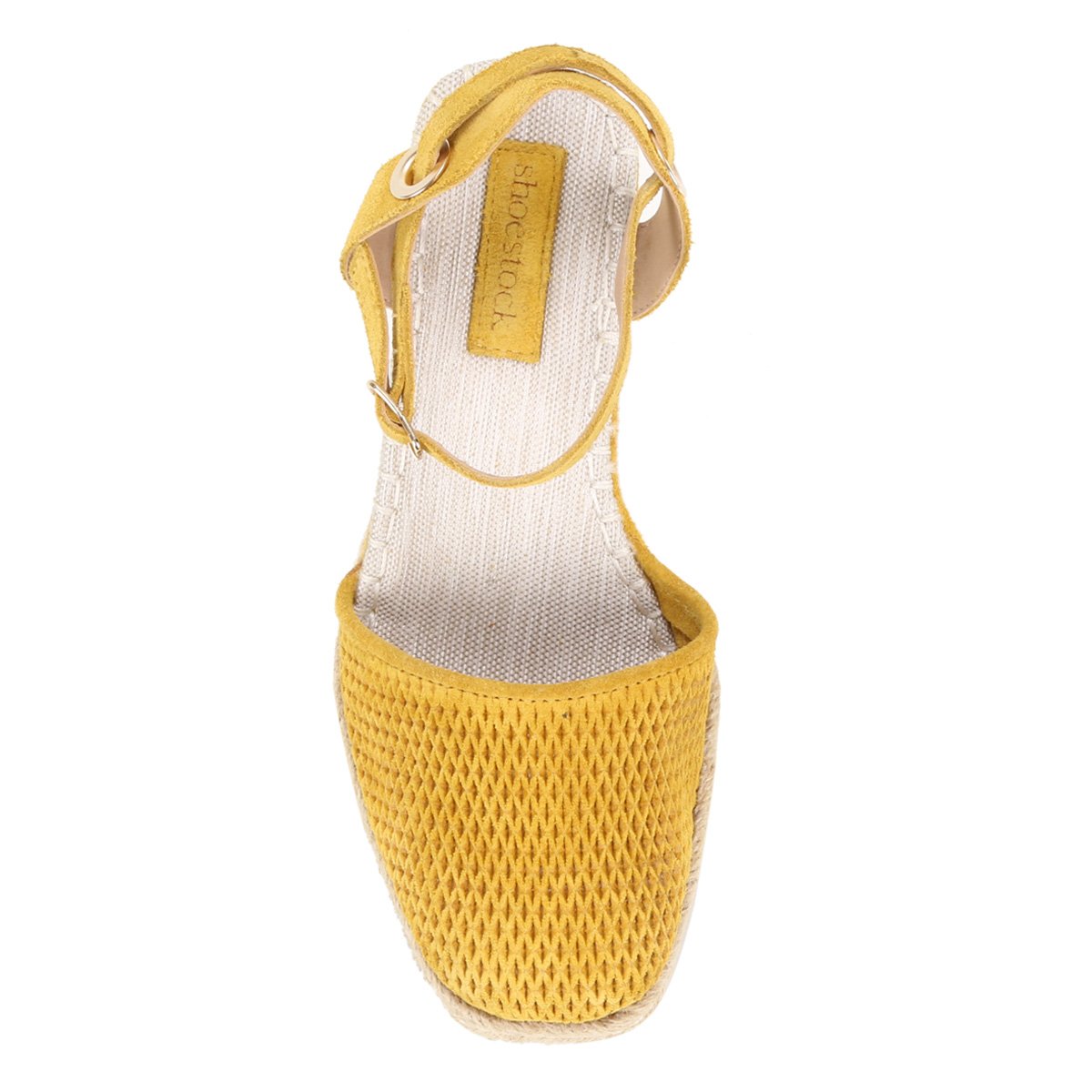 Sandália Anabela Shoestock Espadrille Camurça Feminina Shoestock
