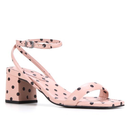 Sandália Couro Loucos & Santos Salto Bloco Feminina