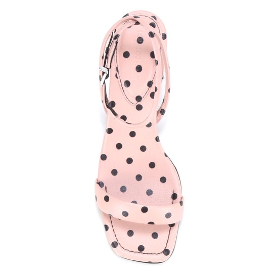 Sandália Couro Loucos & Santos Salto Bloco Feminina