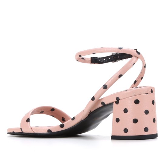 Sandália Couro Loucos & Santos Salto Bloco Feminina