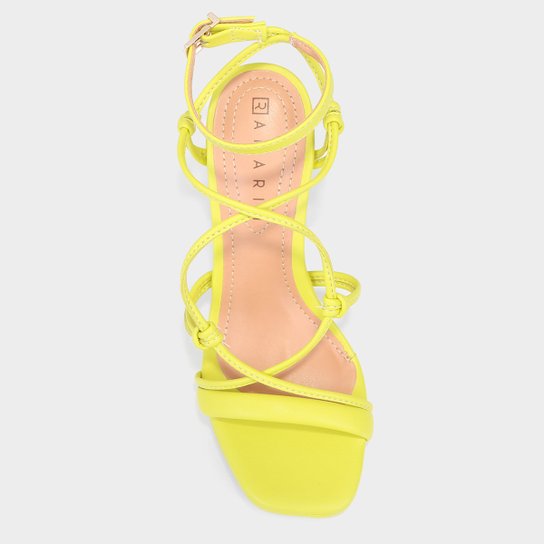 Sandália Meia Pata Ramarim Salto Bloco Alto Feminina