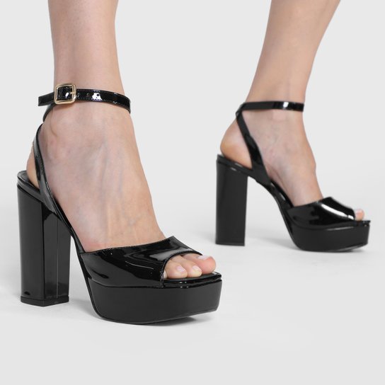 Sandália Meia Pata Shoestock Salto Bloco Feminina