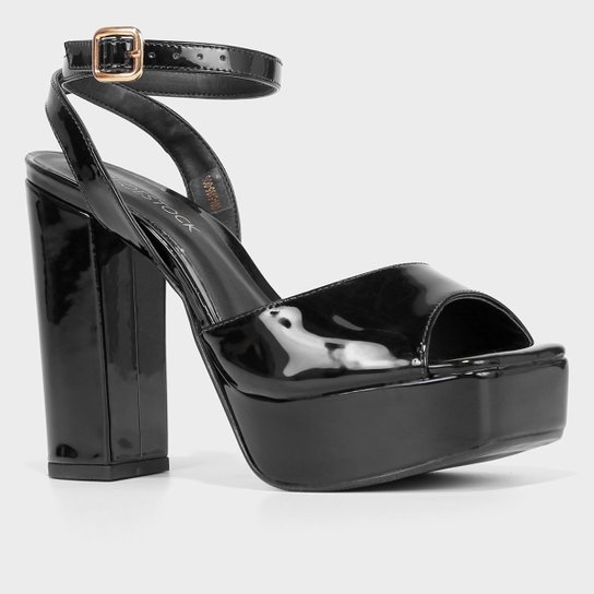Sandália Meia Pata Shoestock Salto Bloco Feminina