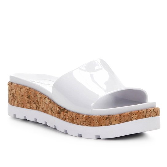 Sandália Plataforma Shoestock Verniz Feminina