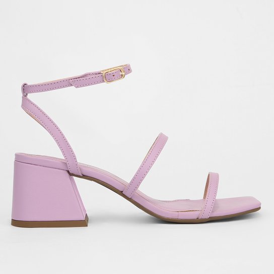 Sandália Shoestock Basic Salto Bloco Feminina