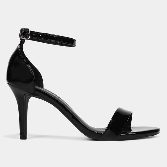 Sandália Shoestock Básico Salto Fino Clássica Verniz Feminina