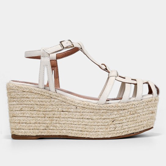 Sandália Shoestock Fisherman Anabela Corda