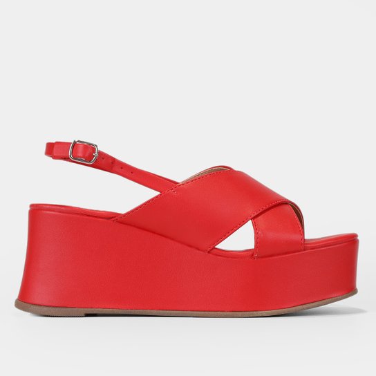 Sandália Shoestock Luiza Anabela Monocolor Shoestock