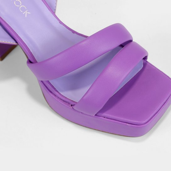 Sandália Shoestock Tiras Comfy Meia Pata Feminina