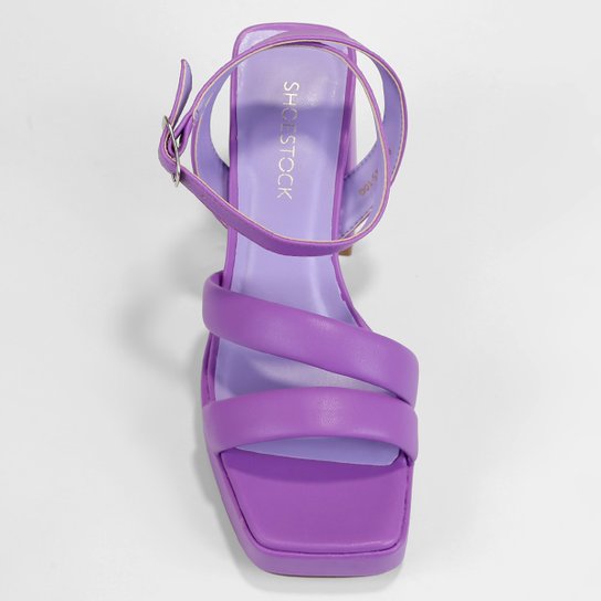 Sandália Shoestock Tiras Comfy Meia Pata Feminina