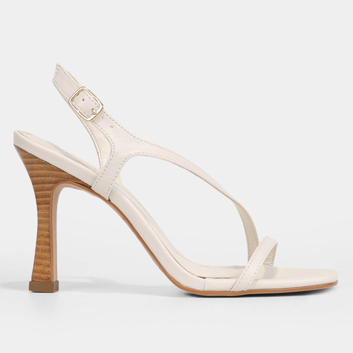 Sandália Shoestock Tiras Salto Fino Alto - Main Image