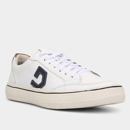 Sapatênis Couro Democrata Denim Fender Masculino