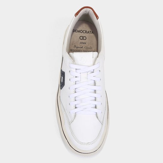 Sapatênis Couro Democrata Denim Fender Masculino