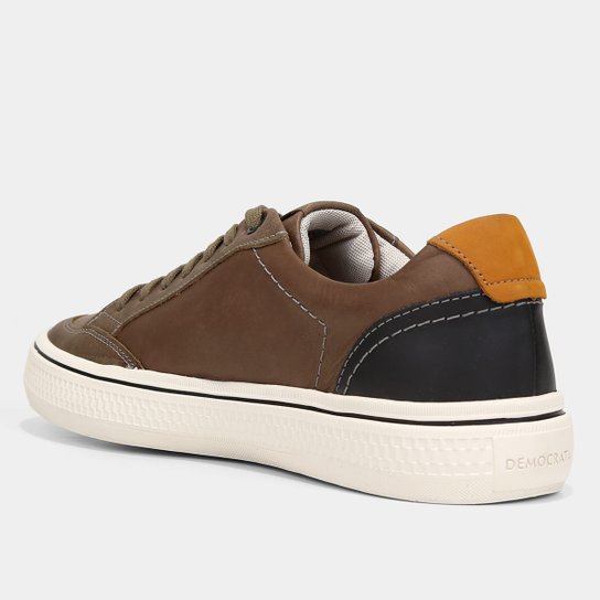 Sapatênis Couro Democrata Denim Fender Masculino