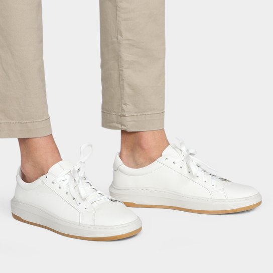 Sapatênis Couro Democrata Denim John Masculino