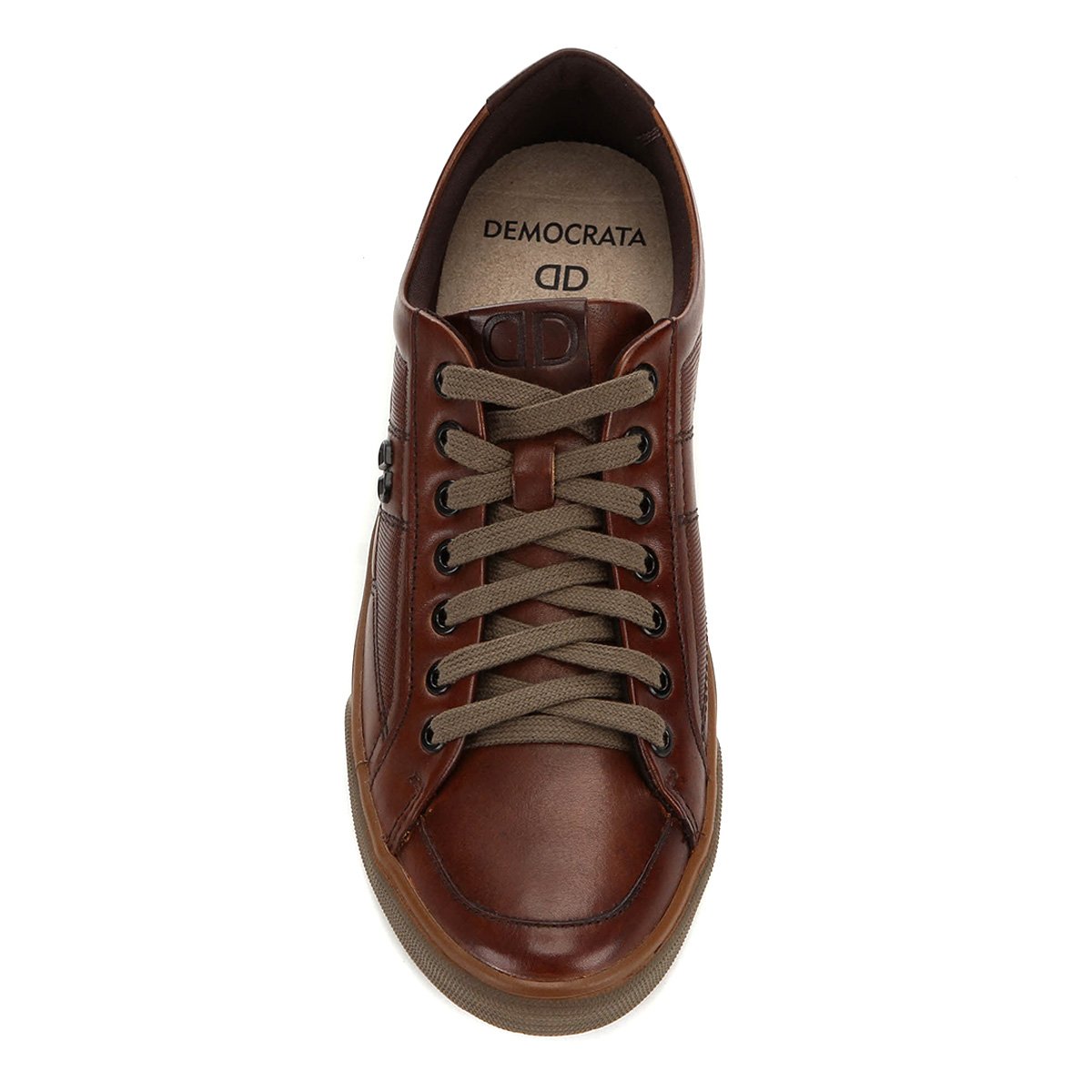 sapatênis couro democrata recortes