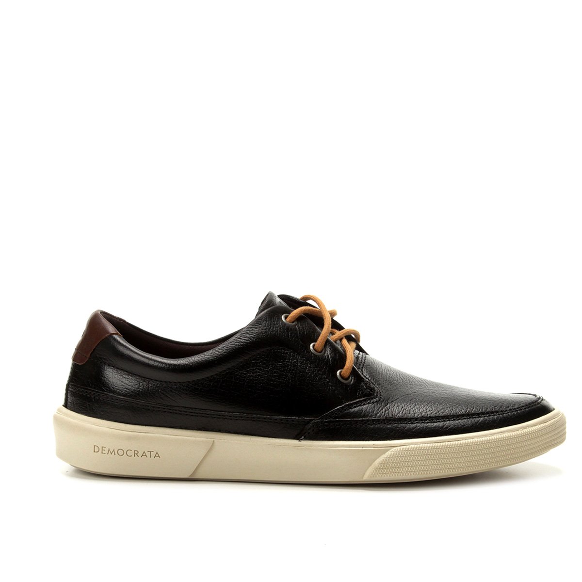 Sapatênis Couro Democrata Sider Hit Masculino - Preto | Shoestock