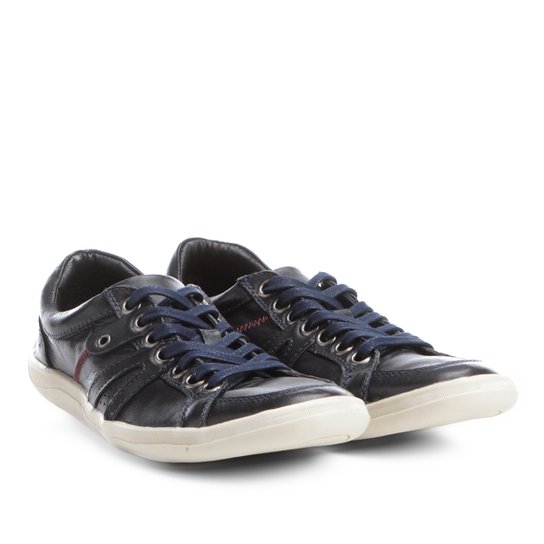 Sapatênis Couro Shoestock Ilhós Masculino