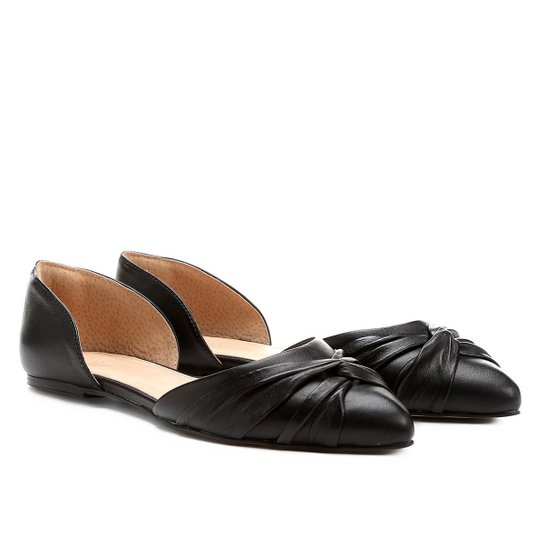 Sapatilha Couro Shoestock Nó Feminina